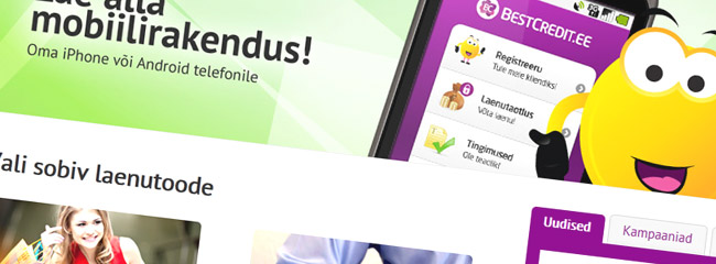 Kodulehe uus kujundus